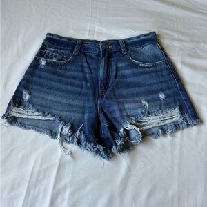 Denim Distressed Women's Shorts